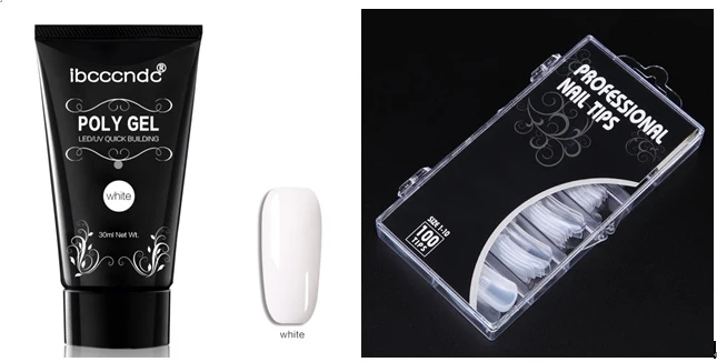 Poly Gel Nail Kit for DIY Nail Extensions at Home Salon