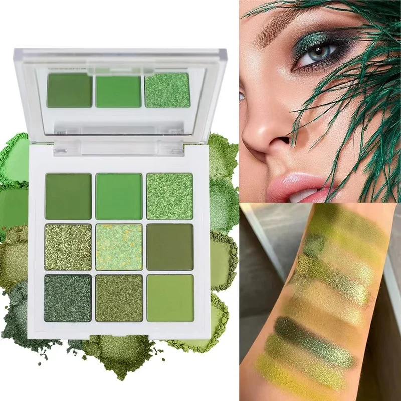 Green Eyeshadow Palette - Rich Pigment All Day Wear