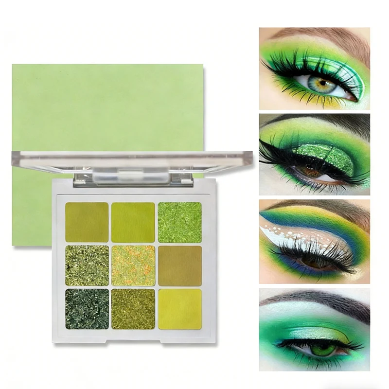 Green Eyeshadow Palette - Rich Pigment All Day Wear
