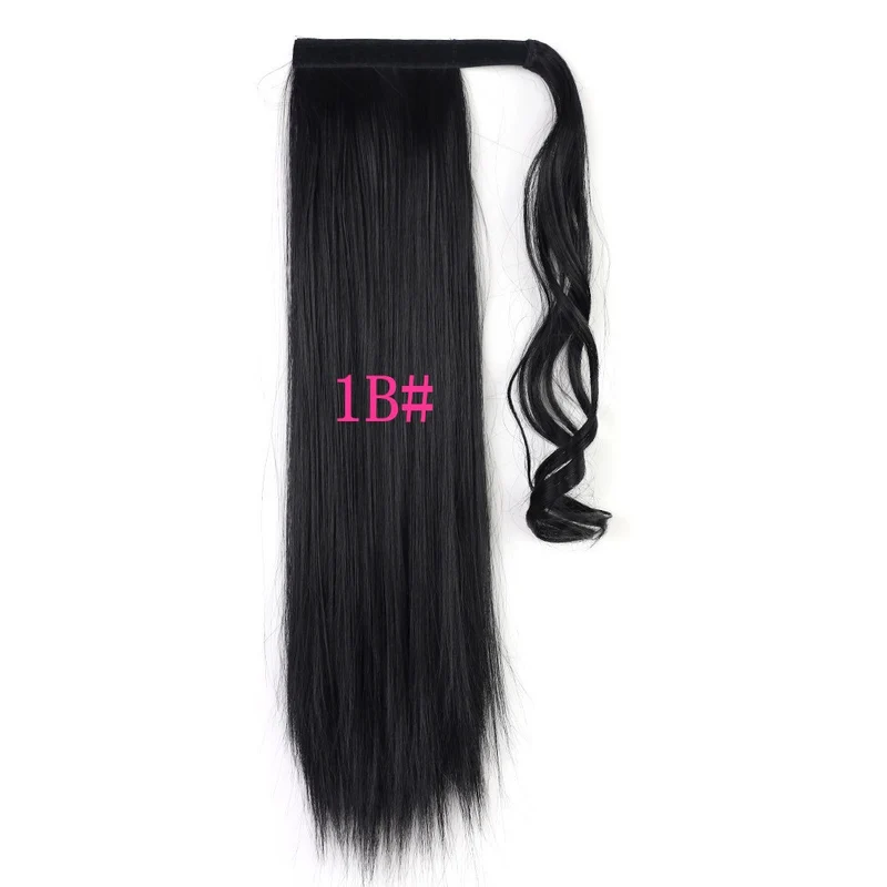 Clip In Ponytail Hair Extensions 24 Inch Straight Style