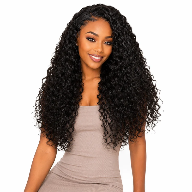 Black Curly Wig Long Natural Volume 65 cm Soft Curls XL