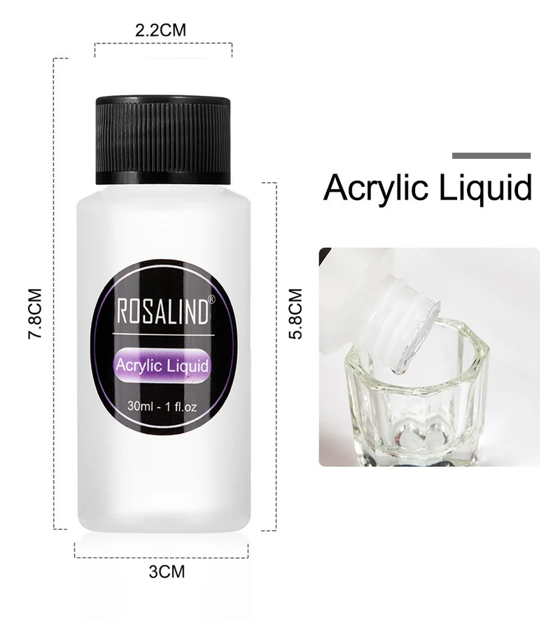 Acrylic Nail Kit for Extensions and 3D Nail Art at Home