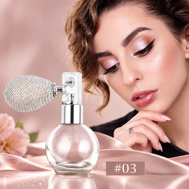 Body Glitter Spray - Shimmer Powder Highlighter + Glow.