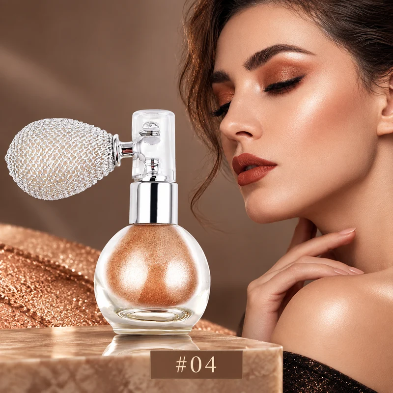 Body Glitter Spray - Shimmer Powder Highlighter + Glow.