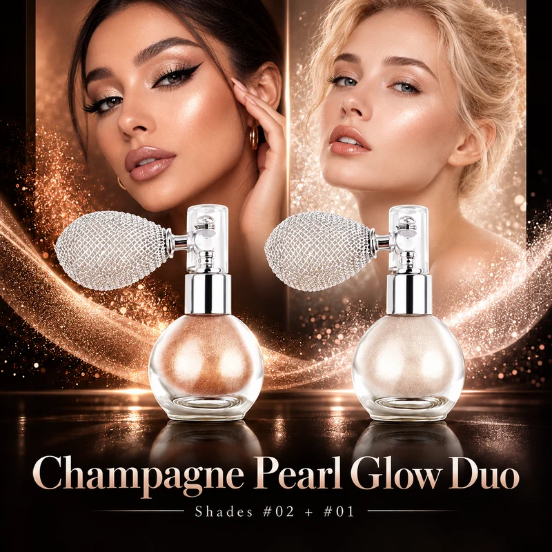 Body Glitter Spray - Shimmer Powder Highlighter + Glow.