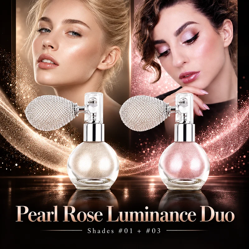 Body Glitter Spray - Shimmer Powder Highlighter + Glow.