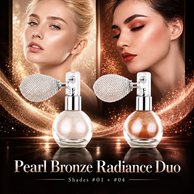 Body Glitter Spray - Shimmer Powder Highlighter + Glow.