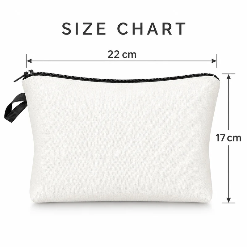 Makeup Bag with Zipper for Everyday Makeup Storage Case