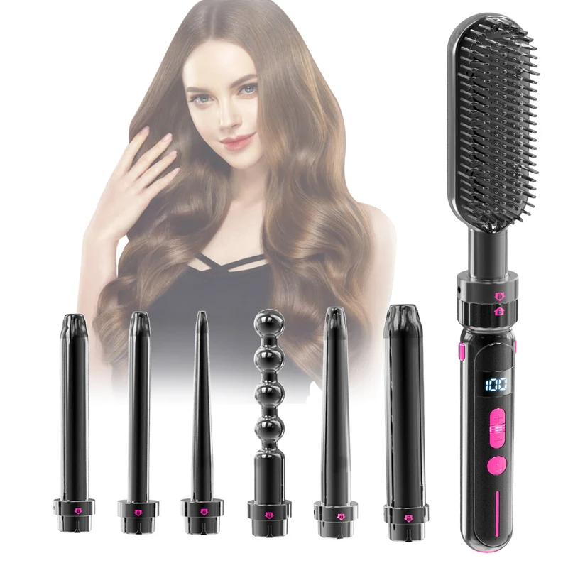 Ceramic Hair Curler - 2-in-1 PTC Hair Styling Tool Wand