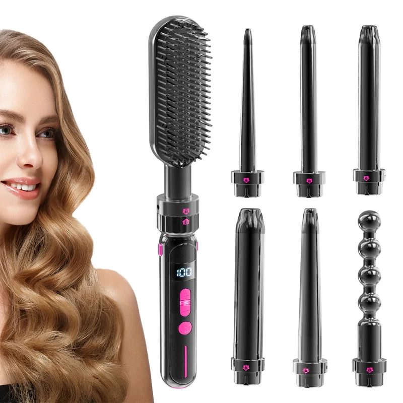 Ceramic Hair Curler - 2-in-1 PTC Hair Styling Tool Wand