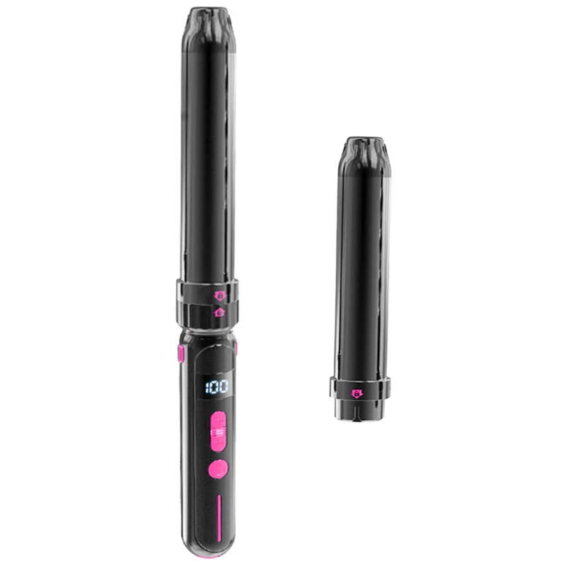 Ceramic Hair Curler - 2-in-1 PTC Hair Styling Tool Wand