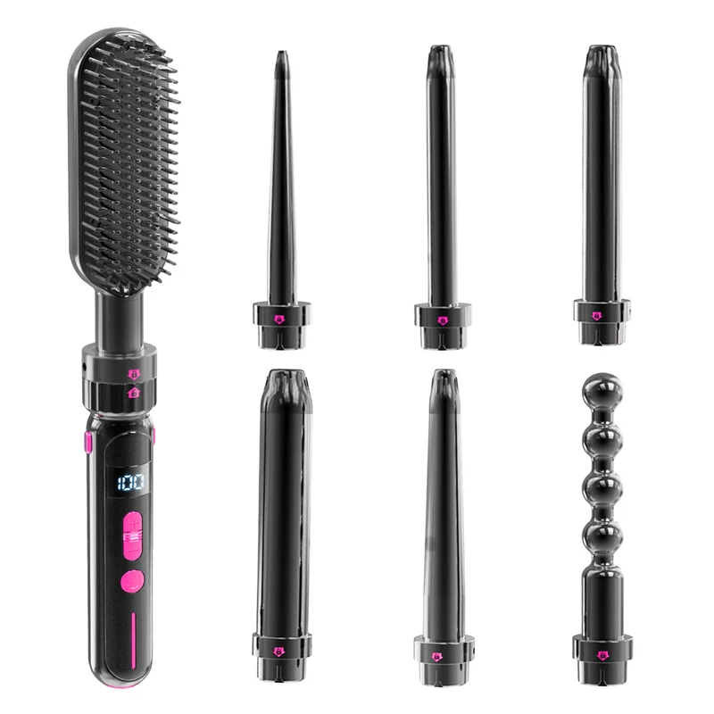 Ceramic Hair Curler - 2-in-1 PTC Hair Styling Tool Wand