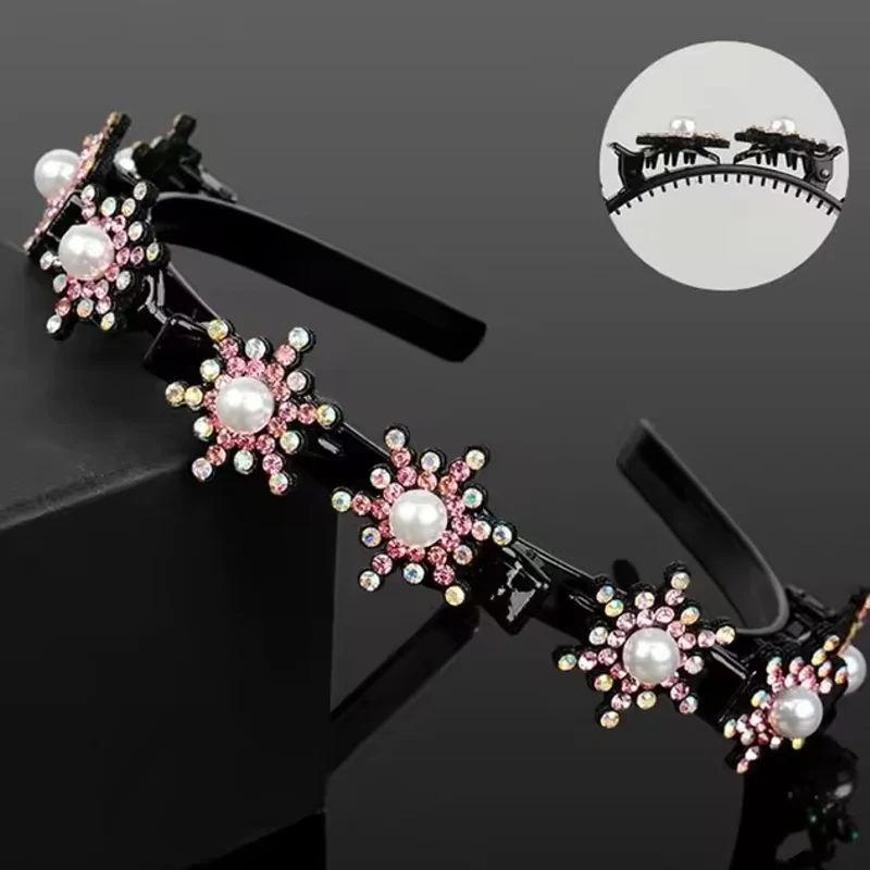 Blumen gebrochenes Haar geflochtenes Stirnband Haarnadel Clips