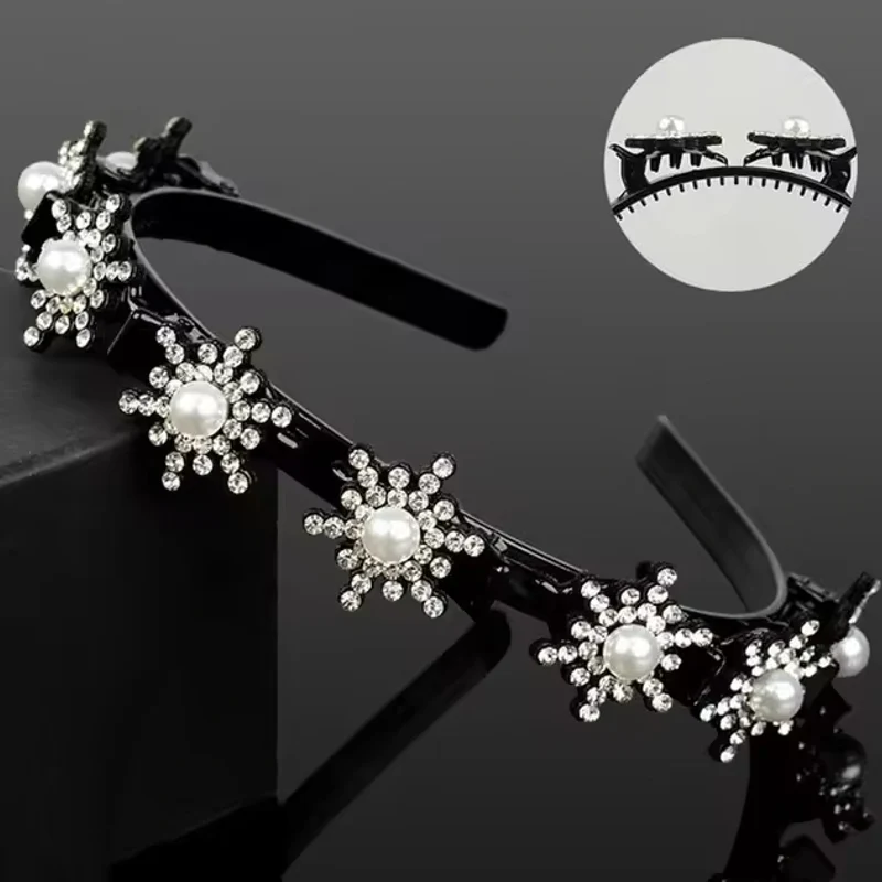 Blumen gebrochenes Haar geflochtenes Stirnband Haarnadel Clips