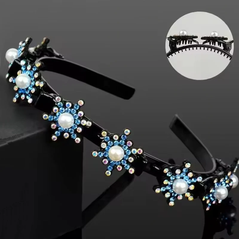 Blumen gebrochenes Haar geflochtenes Stirnband Haarnadel Clips