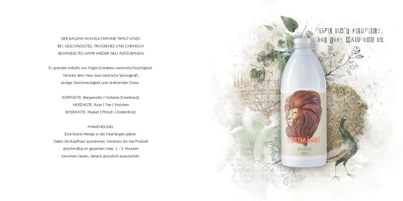 Kultmähne Balsam 250 ml + Dosierpumpe