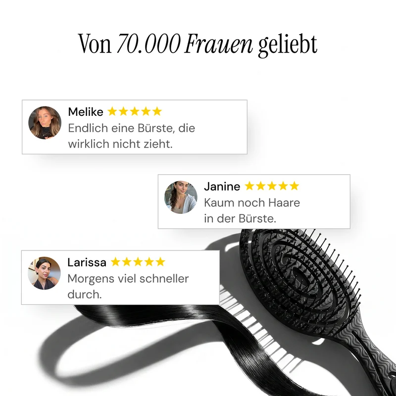 Doyoo AirBrush – Anti-Ziep und Entwirrbürste