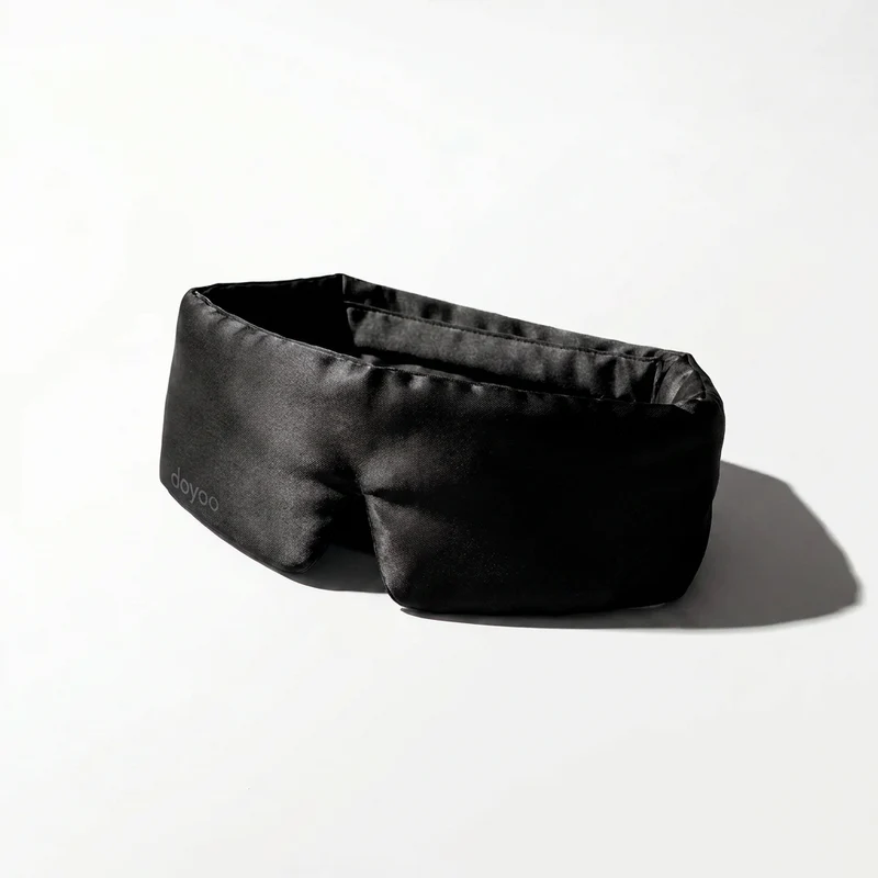 Doyoo Silk Sleep Mask - Seiden Schlafmaske zur Reduktion von Augenringen und Falten