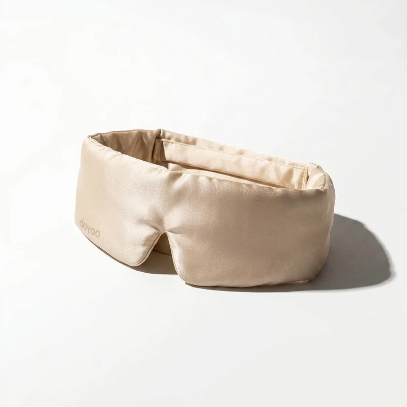 Doyoo Silk Sleep Mask - Seiden Schlafmaske zur Reduktion von Augenringen und Falten