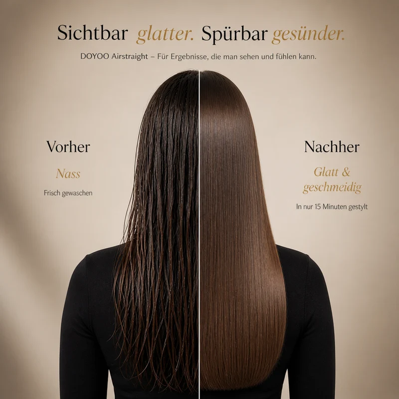 Doyoo Airstraight Haarglätter mit Luft-Technologie