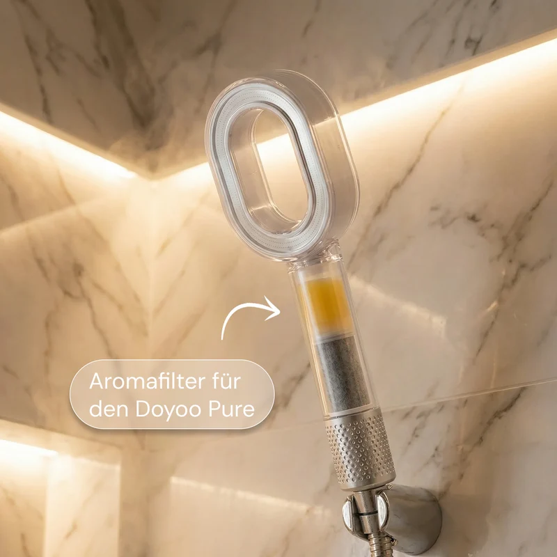 Bio Aroma + Vitamin C + Kalk- und Aktivkohlefilter - Doyoo Pure Skin Filterduschkopf