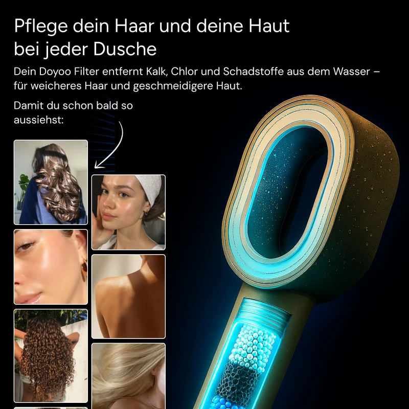 Pure 3in1 Beauty-Filterduschkopf + 2 Pflegeaufsätze