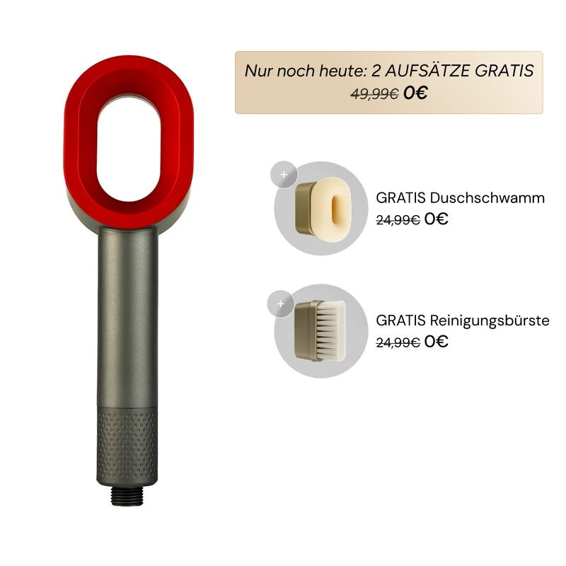 Pure 3in1 Beauty-Filterduschkopf + 2 Pflegeaufsätze