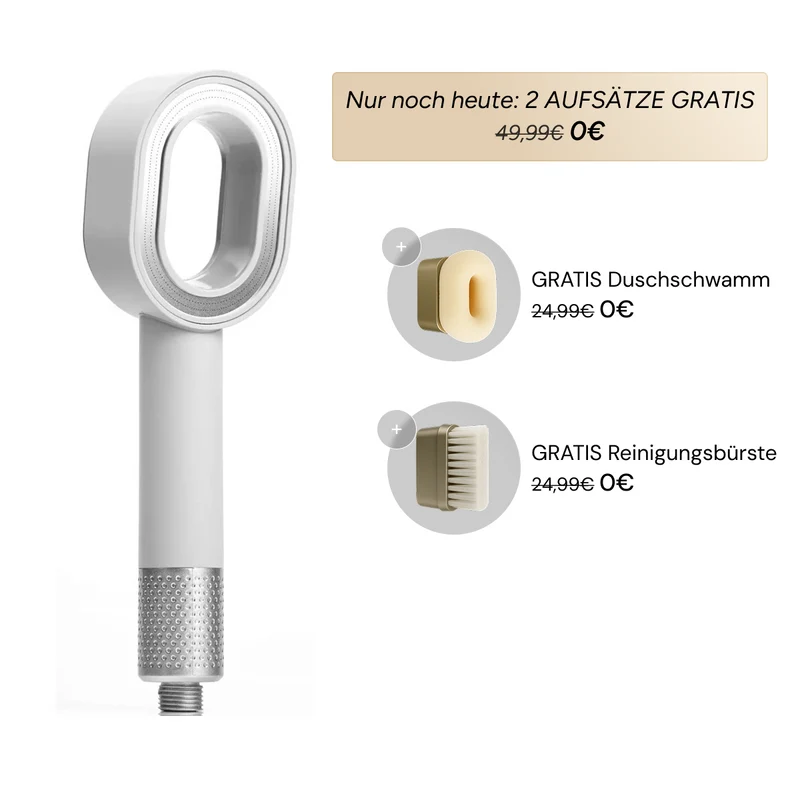 Pure 3in1 Beauty-Filterduschkopf + 2 Pflegeaufsätze