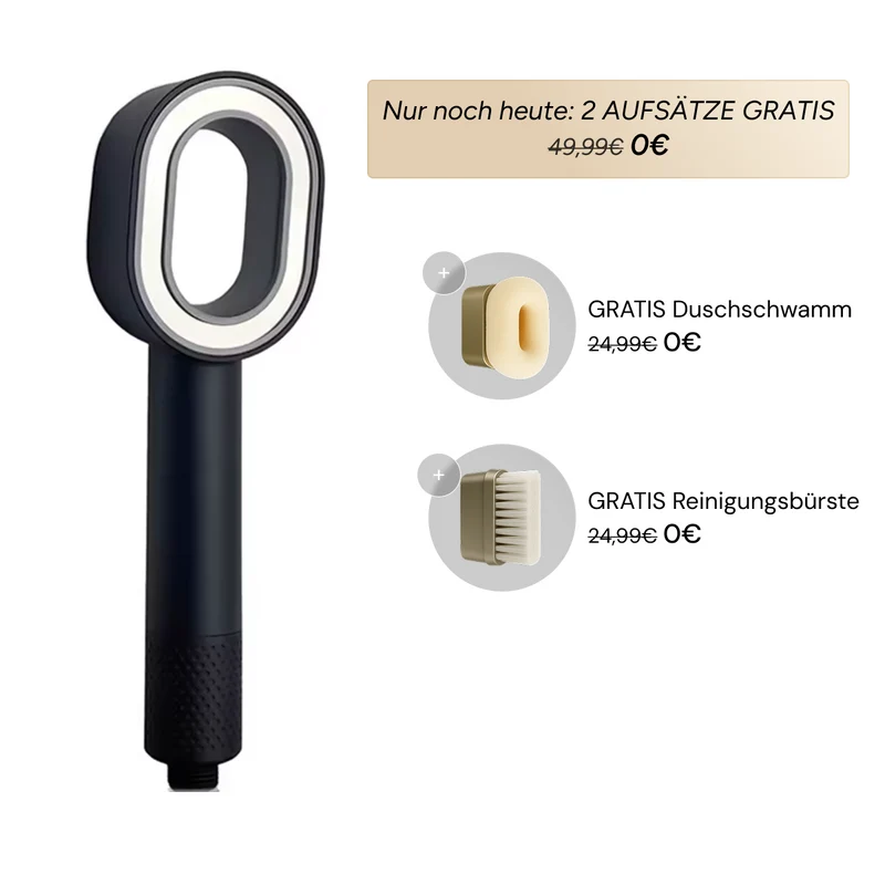 Pure 3in1 Beauty-Filterduschkopf + 2 Pflegeaufsätze