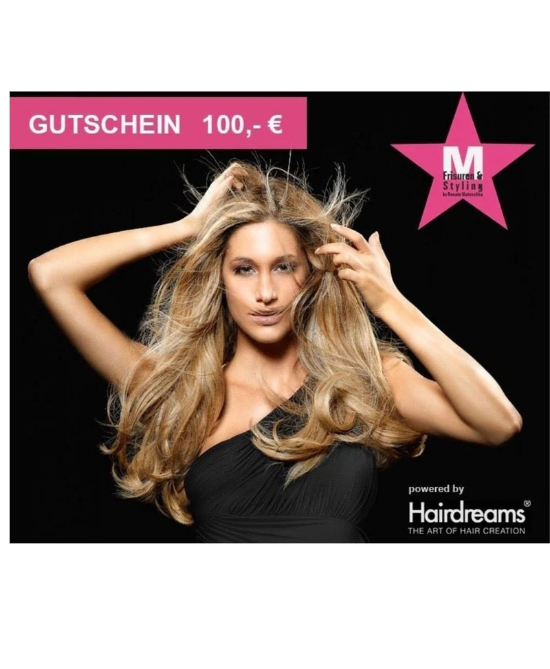 Friseursalon Gutschein 100 EUR