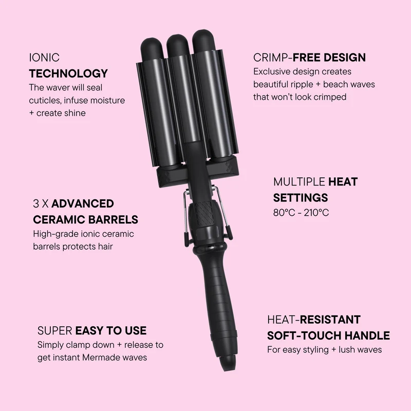 25mm Mini Pro Waver - Black