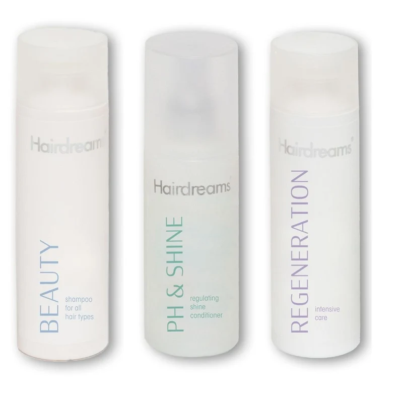 Hairdreams Set Beauty Shampoo 200 ml + Regeneration Care Pflege 200 ml + ph&shine Spray 150 ml