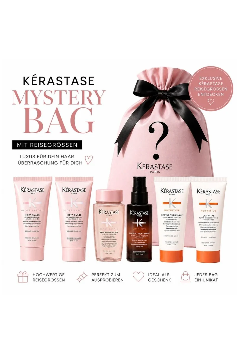 Kérastase Mystery Bag – Luxus Haarpflege in Reisegrößen