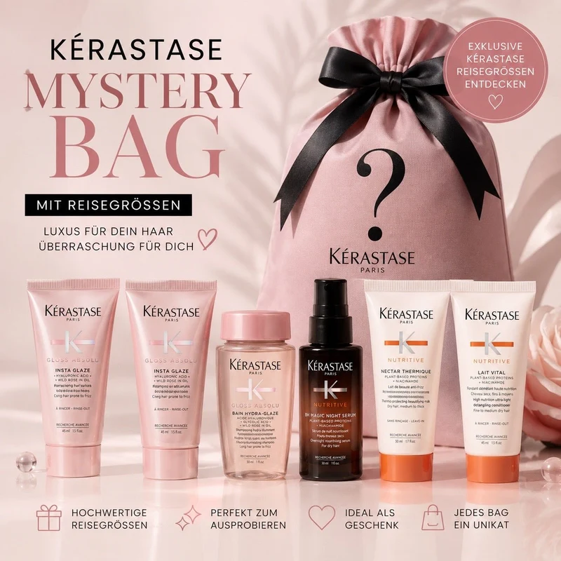 Kérastase Mystery Bag – Luxus Haarpflege in Reisegrößen