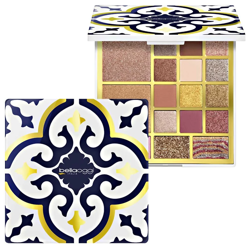 Bellaoggi Mediterranean Frames Trousse Media – Palette Ombretti Blush Illuminante
