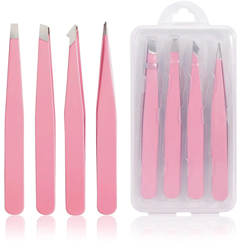 Rosa Pinzette für Wimpernverlängerungs-Make-up-Tools