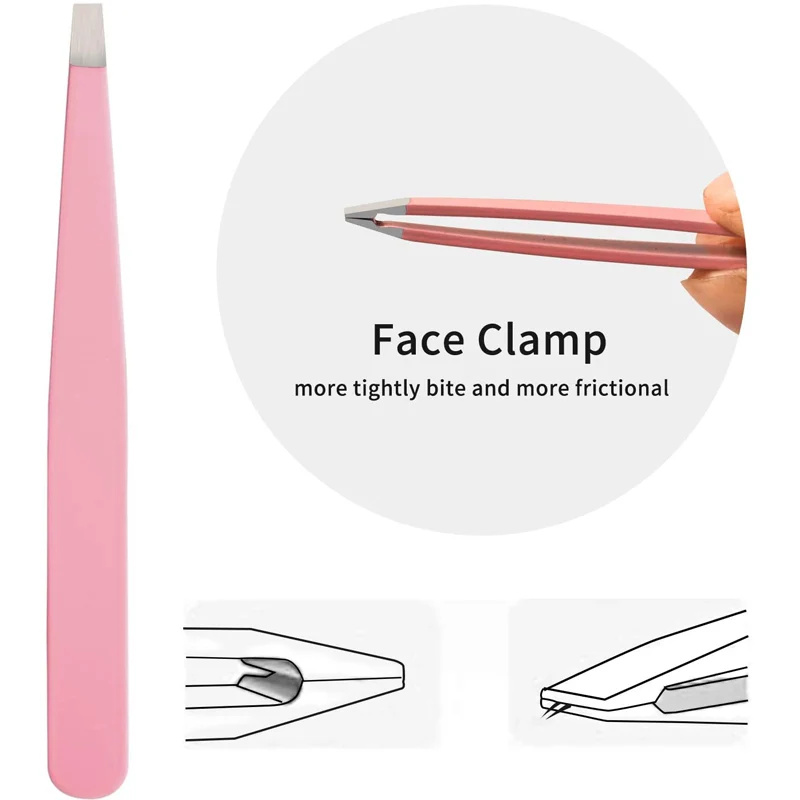 Rosa Pinzette für Wimpernverlängerungs-Make-up-Tools