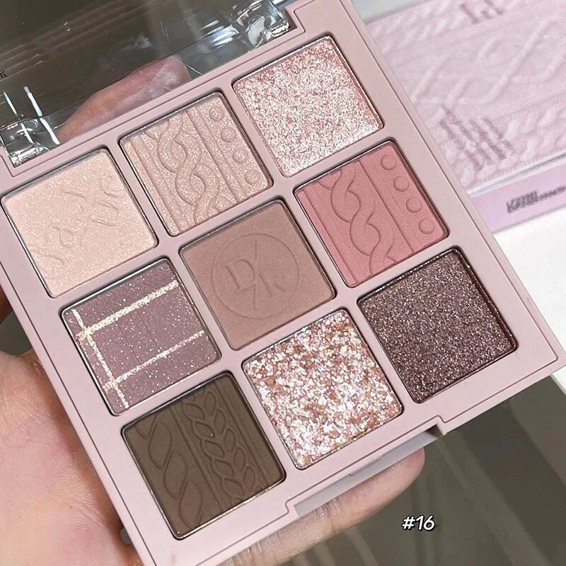 Lidschatten-Palette Glitter Pearly Eyeshadow 9-Color