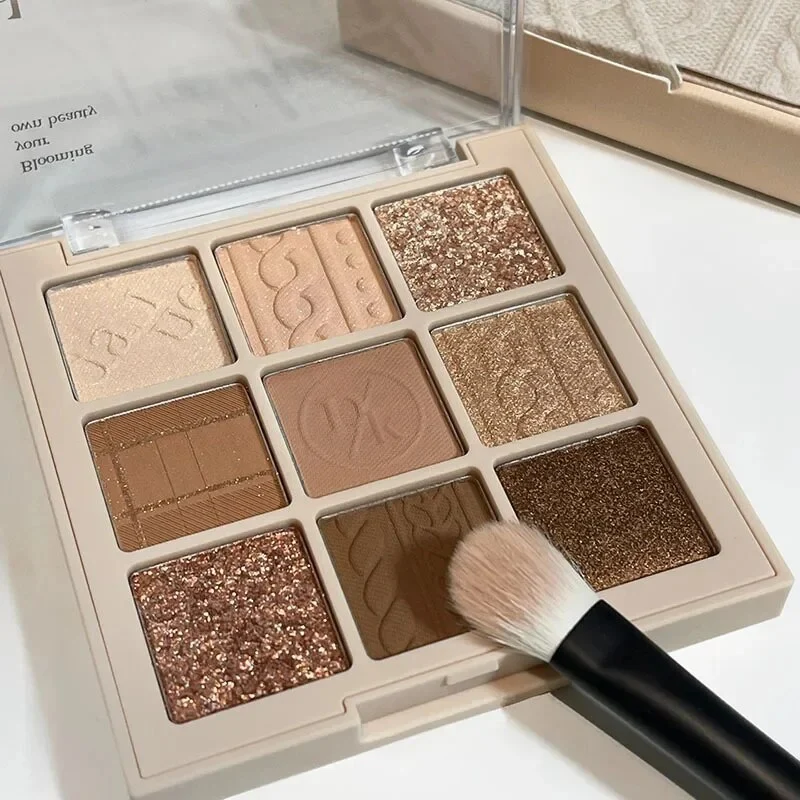 Lidschatten-Palette Glitter Pearly Eyeshadow 9-Color