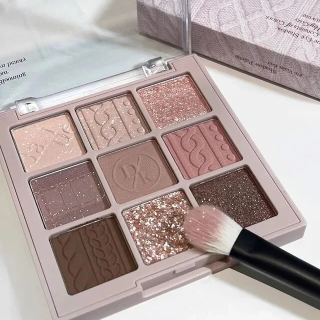 Lidschatten-Palette Glitter Pearly Eyeshadow 9-Color