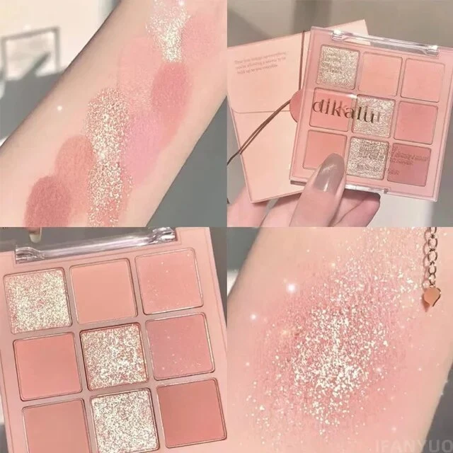Lidschatten-Palette Glitter Pearly Eyeshadow 9-Color