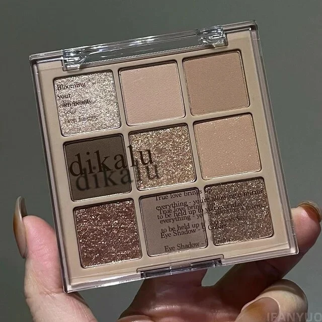Lidschatten-Palette Glitter Pearly Eyeshadow 9-Color