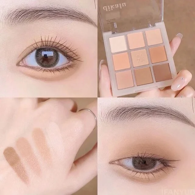 Lidschatten-Palette Glitter Pearly Eyeshadow 9-Color