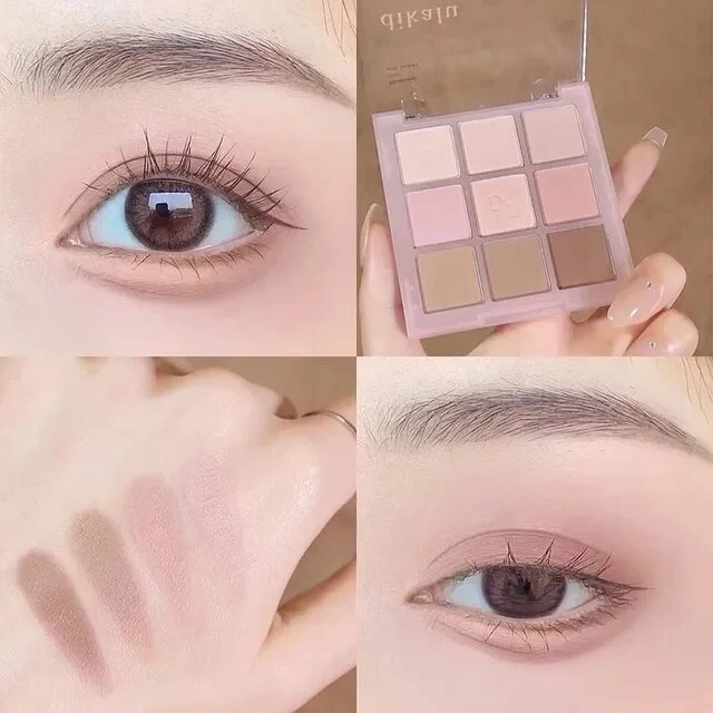 Lidschatten-Palette Glitter Pearly Eyeshadow 9-Color