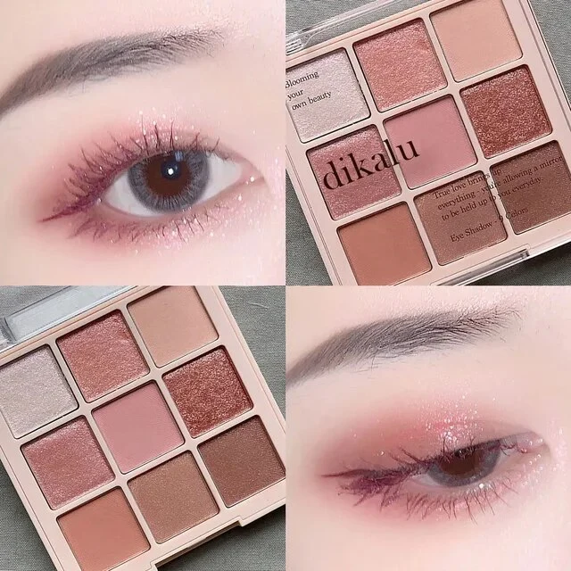 Lidschatten-Palette Glitter Pearly Eyeshadow 9-Color