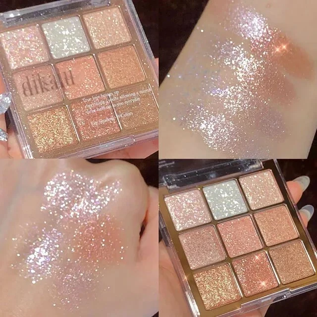 Lidschatten-Palette Glitter Pearly Eyeshadow 9-Color