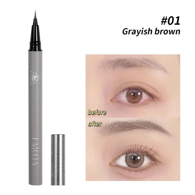 Ultrafeiner Augenbrauenstift und Lidschatten für wasserfesten, nicht verschmierenden Eyeliner