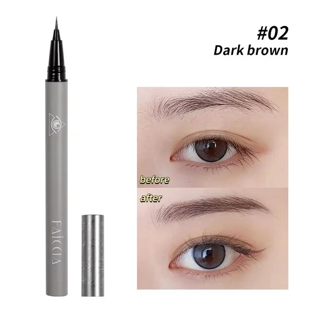 Ultrafeiner Augenbrauenstift und Lidschatten für wasserfesten, nicht verschmierenden Eyeliner