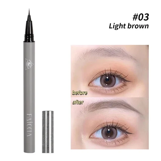 Ultrafeiner Augenbrauenstift und Lidschatten für wasserfesten, nicht verschmierenden Eyeliner