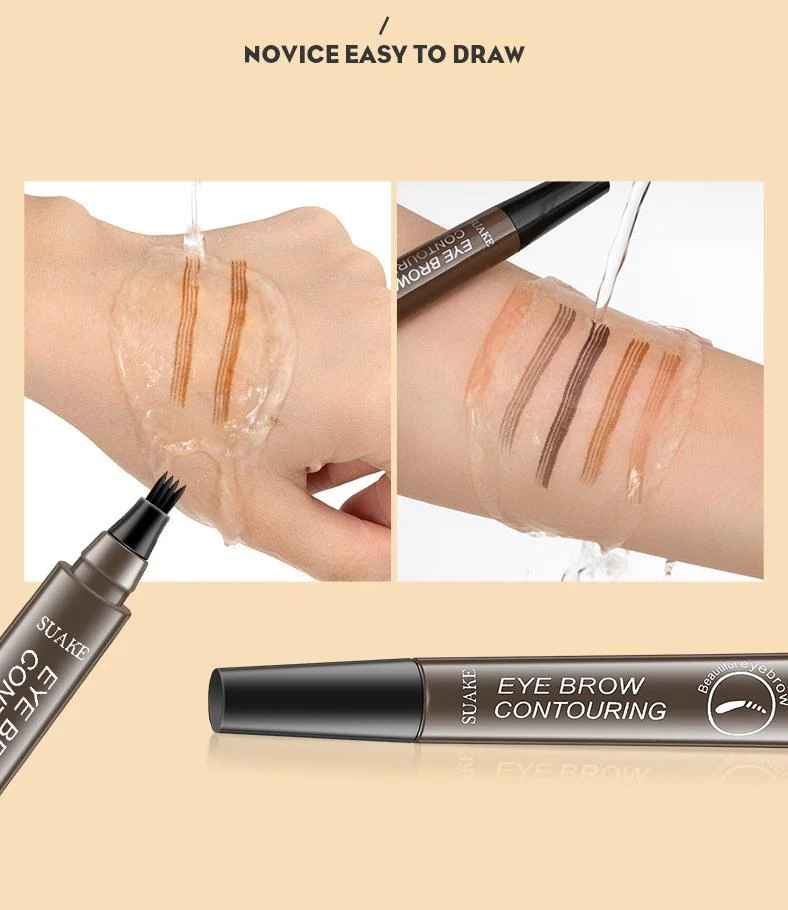 4-Punkt-Augenbrauenstift-Make-up, langlebig